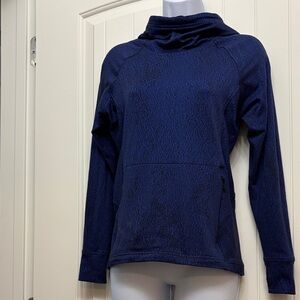 Lululemon Athletica Deep Blue Cowl Neck Hoodie